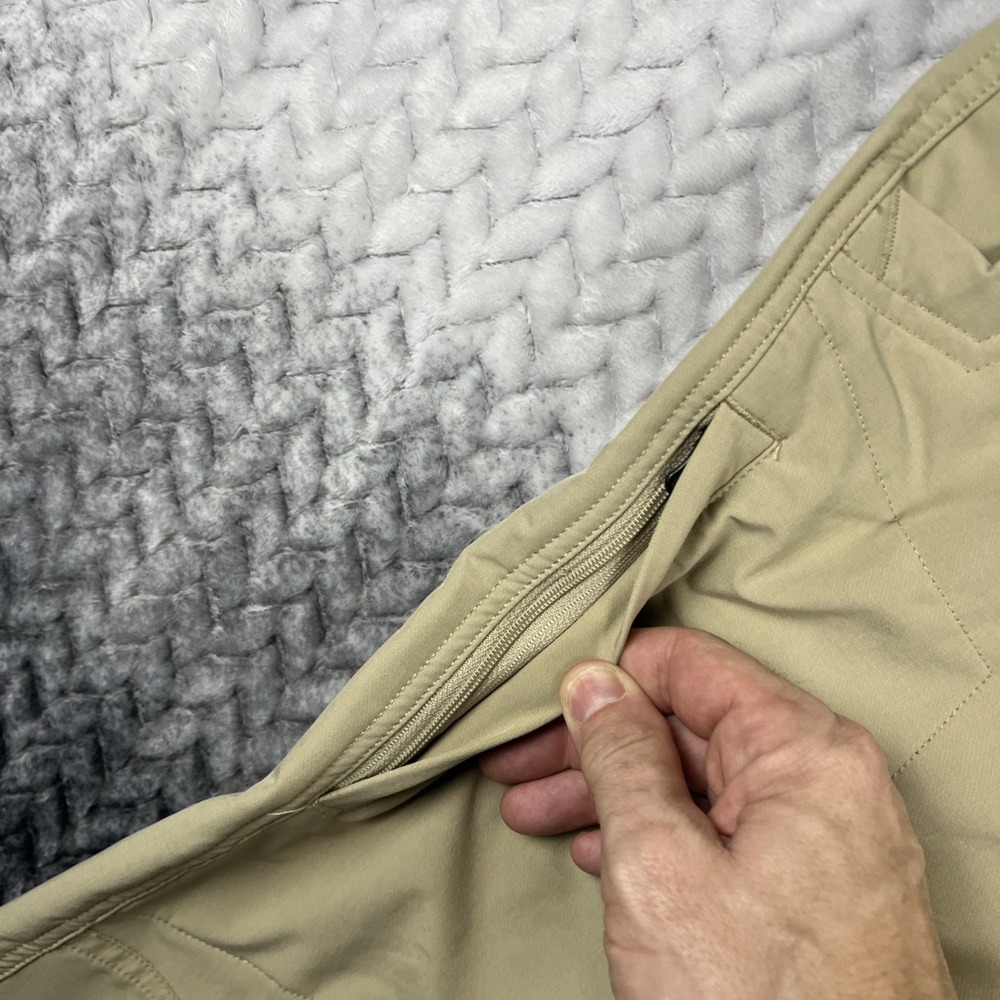 Hi-tech Pants Mens 34X30 Tan Cargo Zip Tech Performance Stretch Golf Chino Pants - Picture 5 of 16